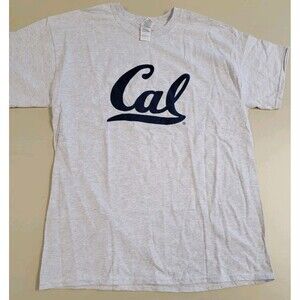 NWOT CAL University of California UC Berkley Men's Size Large Light Gray T-SHIRT